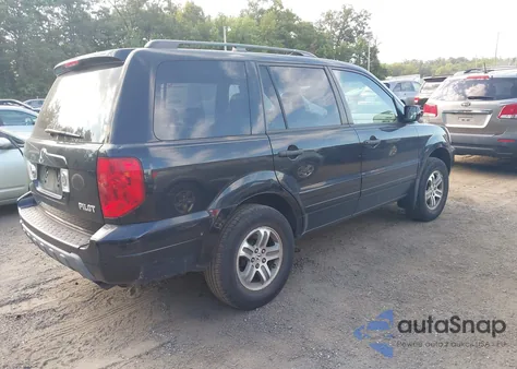 2005 Honda Pilot Ex-L из США, поврежденный, VIN 5FNYF185X5B011409